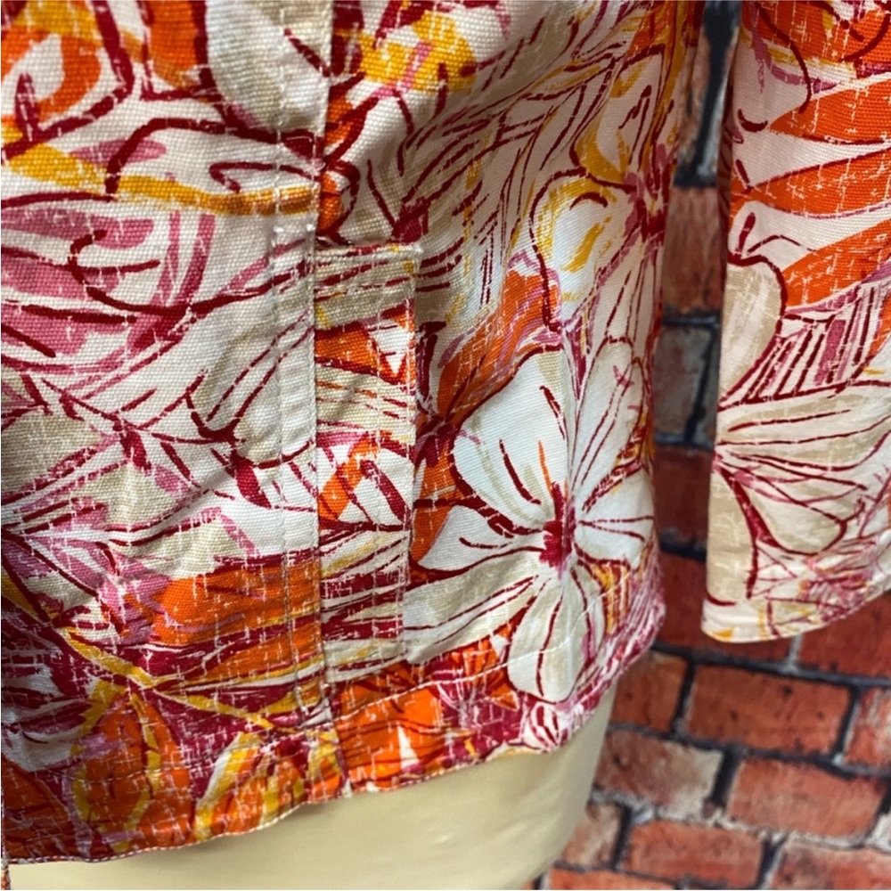 Ruby Rd Tropical Print Beaded Jacket - Picture 5 of 11